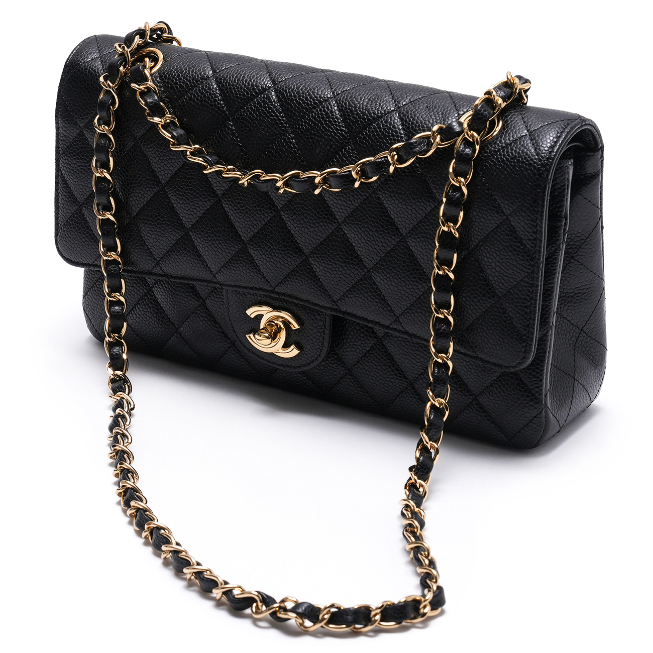 CHANEL(USED)샤넬 캐비어 클래식 미듐 플랩백