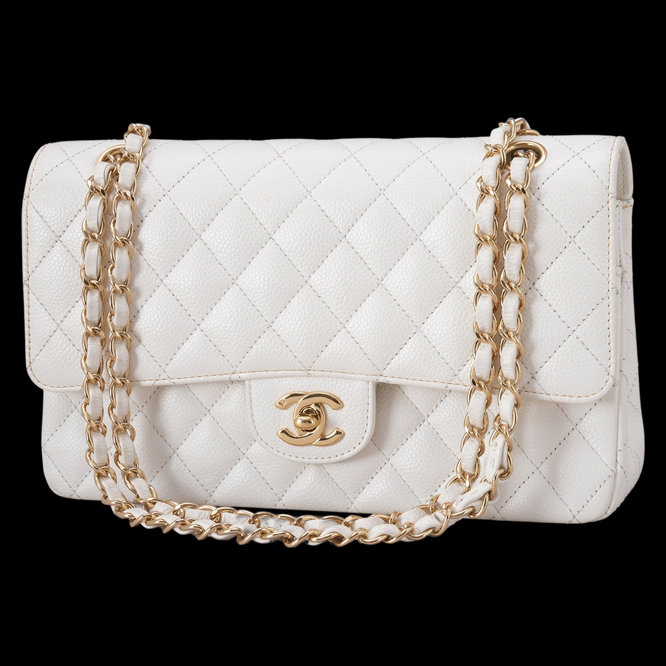 CHANEL(USED)샤넬 캐비어 클래식 미듐 플랩백