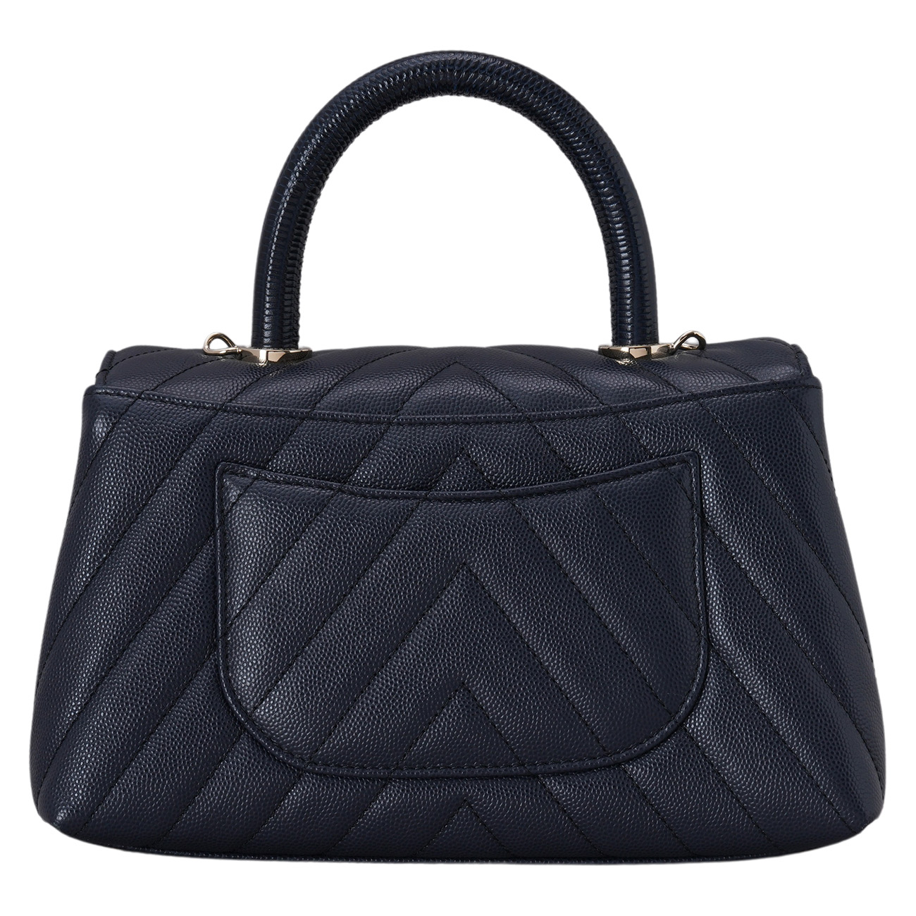 CHANEL(USED)샤넬 A92990 캐비어 쉐브론 코코핸들 스몰