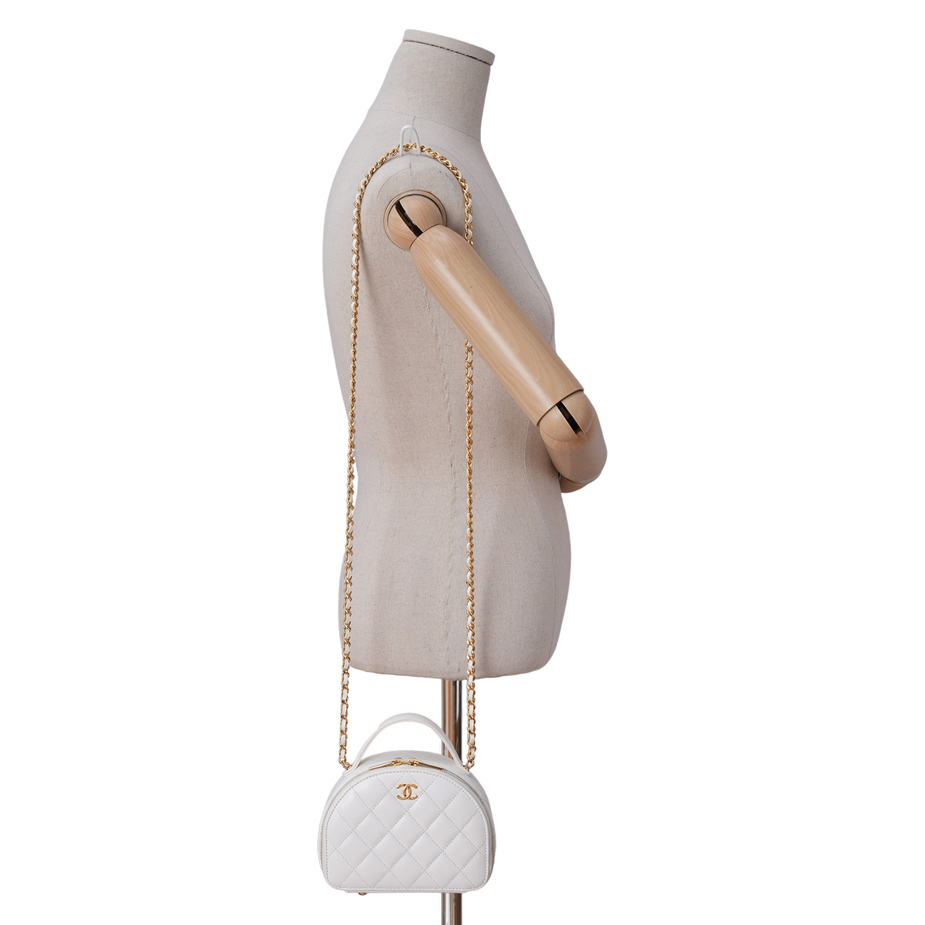 CHANEL(USED)샤넬 AP3087 시즌 하프문 탑핸들 미니백