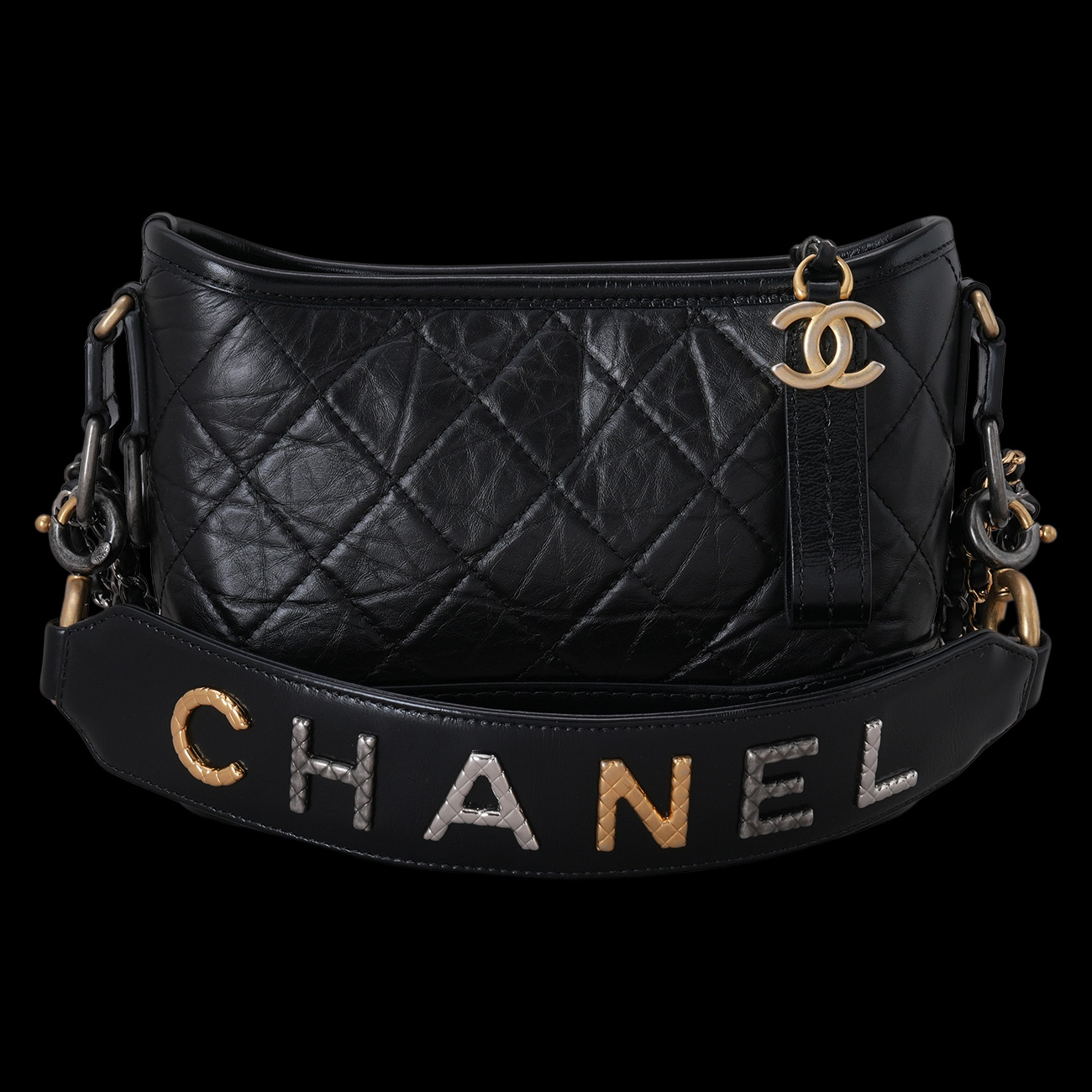 CHANEL(USED)샤넬 AS0865 가브리엘 호보 스몰 로고스트랩