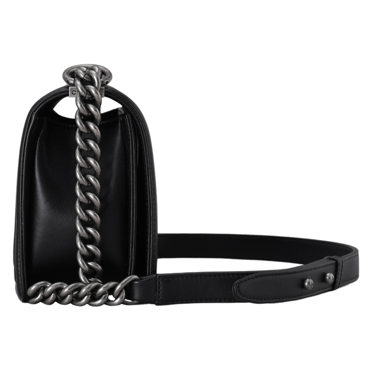 CHANEL(USED)샤넬 A67086 램스킨 보이샤넬 미듐 플랩백