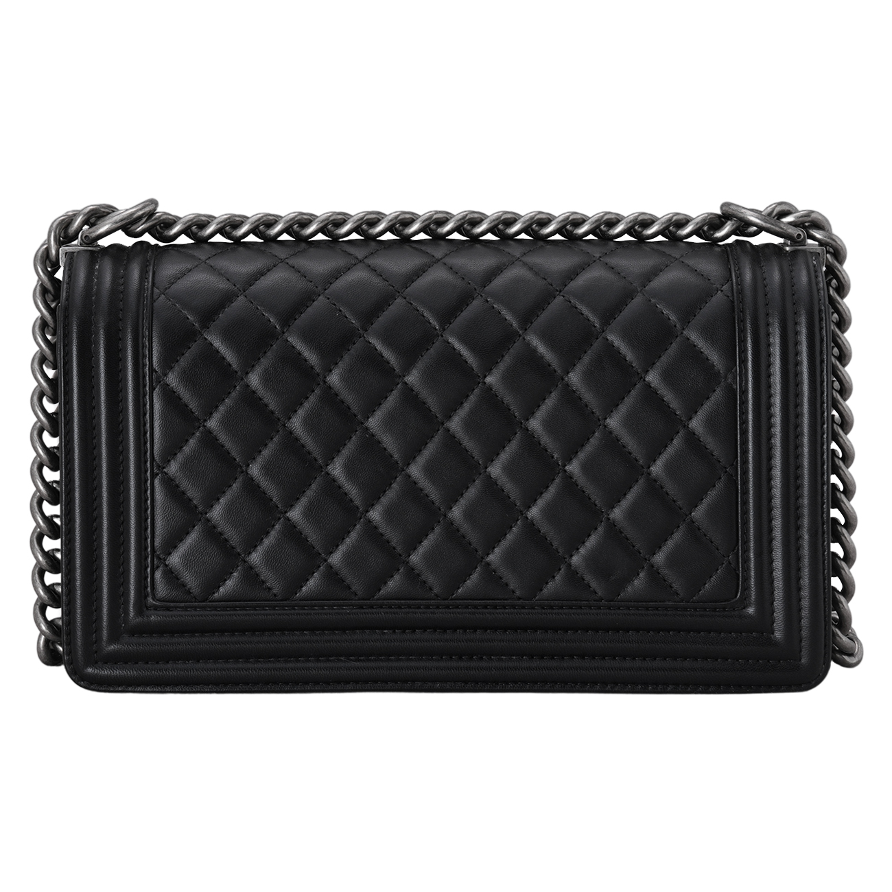 CHANEL(USED)샤넬 A67086 램스킨 보이샤넬 미듐 플랩백