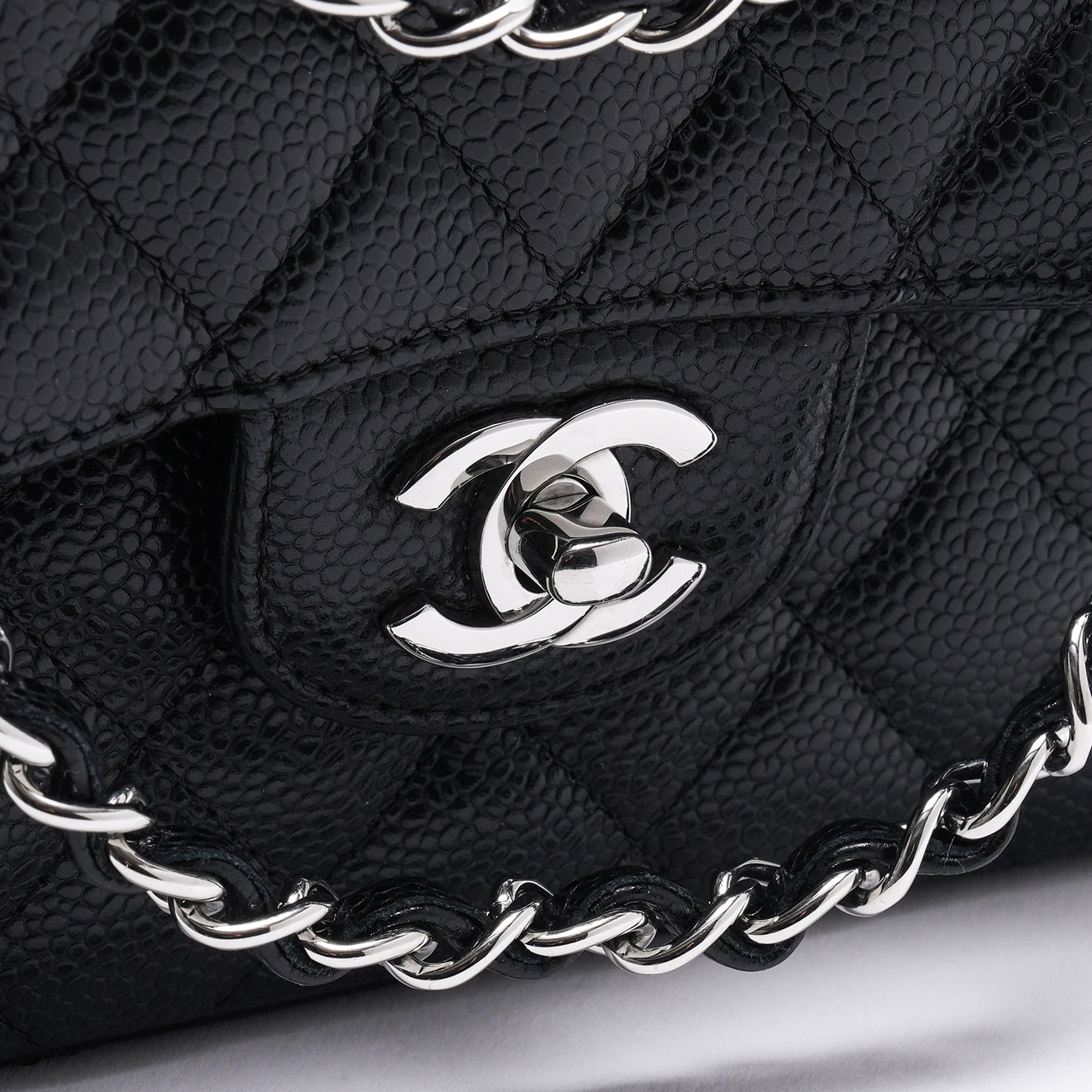 CHANEL(USED)K샤넬 캐비어 클래식 스몰 플랩백