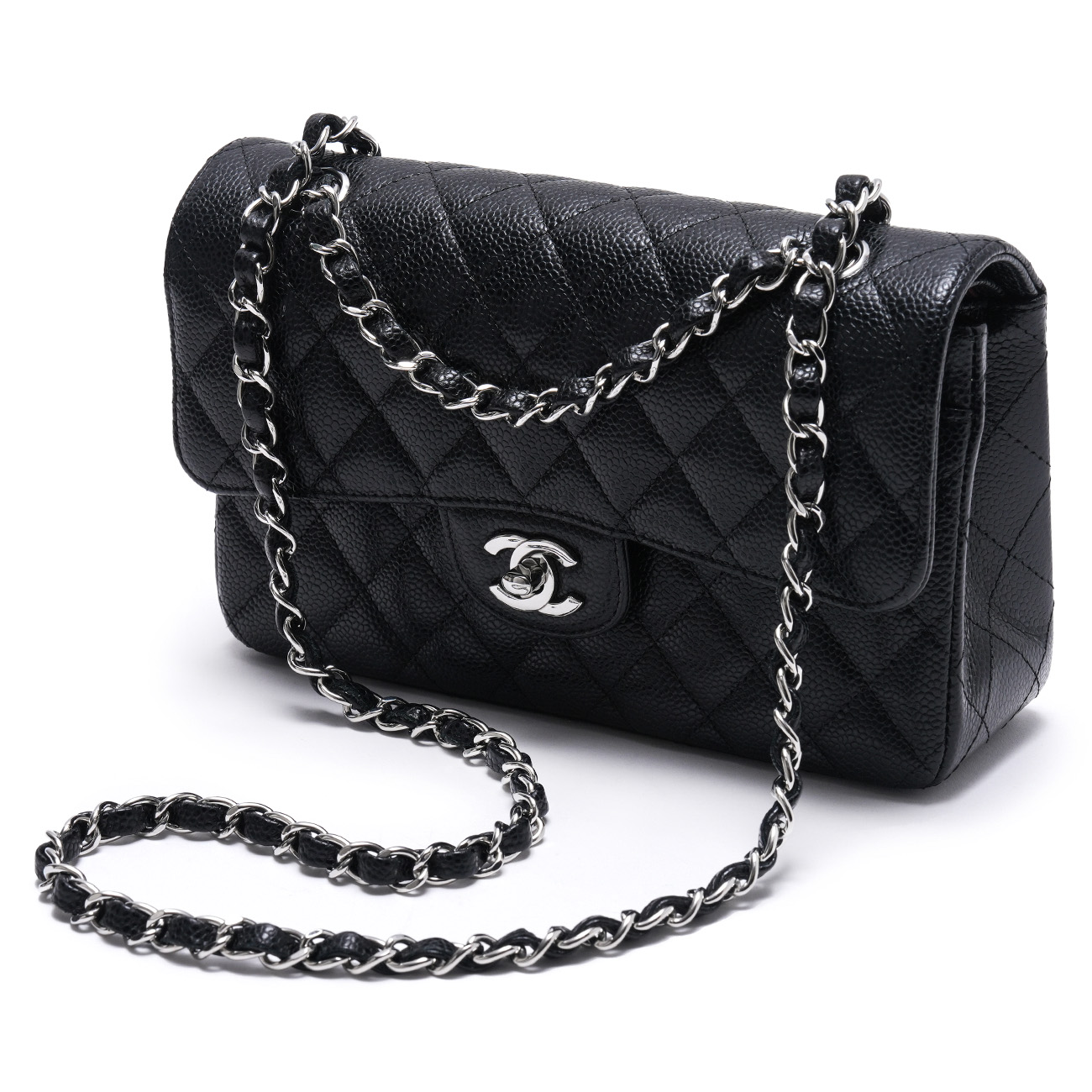 CHANEL(USED)K샤넬 캐비어 클래식 스몰 플랩백