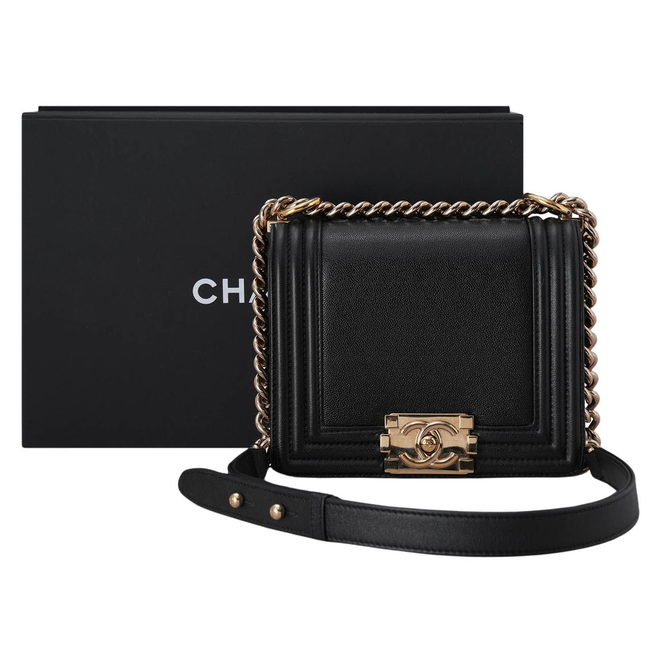 CHANEL(USED)샤넬 AS3018 시즌 보이샤넬 미니 체인백