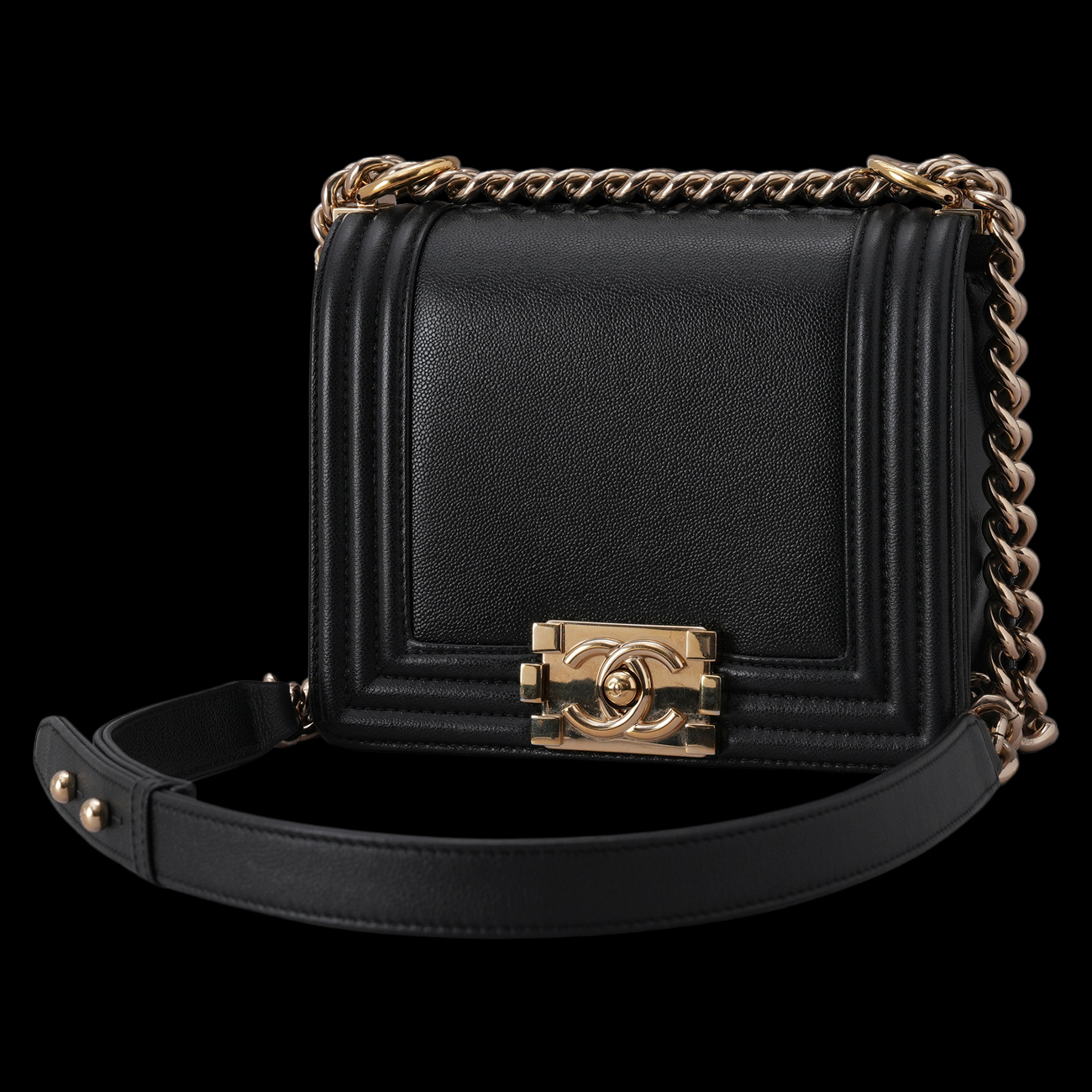 CHANEL(USED)샤넬 AS3018 시즌 보이샤넬 미니 체인백