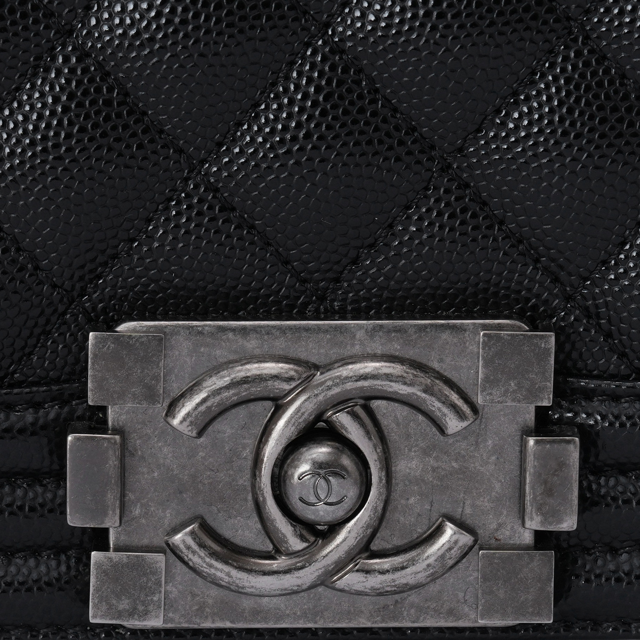 CHANEL(USED)샤넬 캐비어 보이샤넬 미듐 플랩백