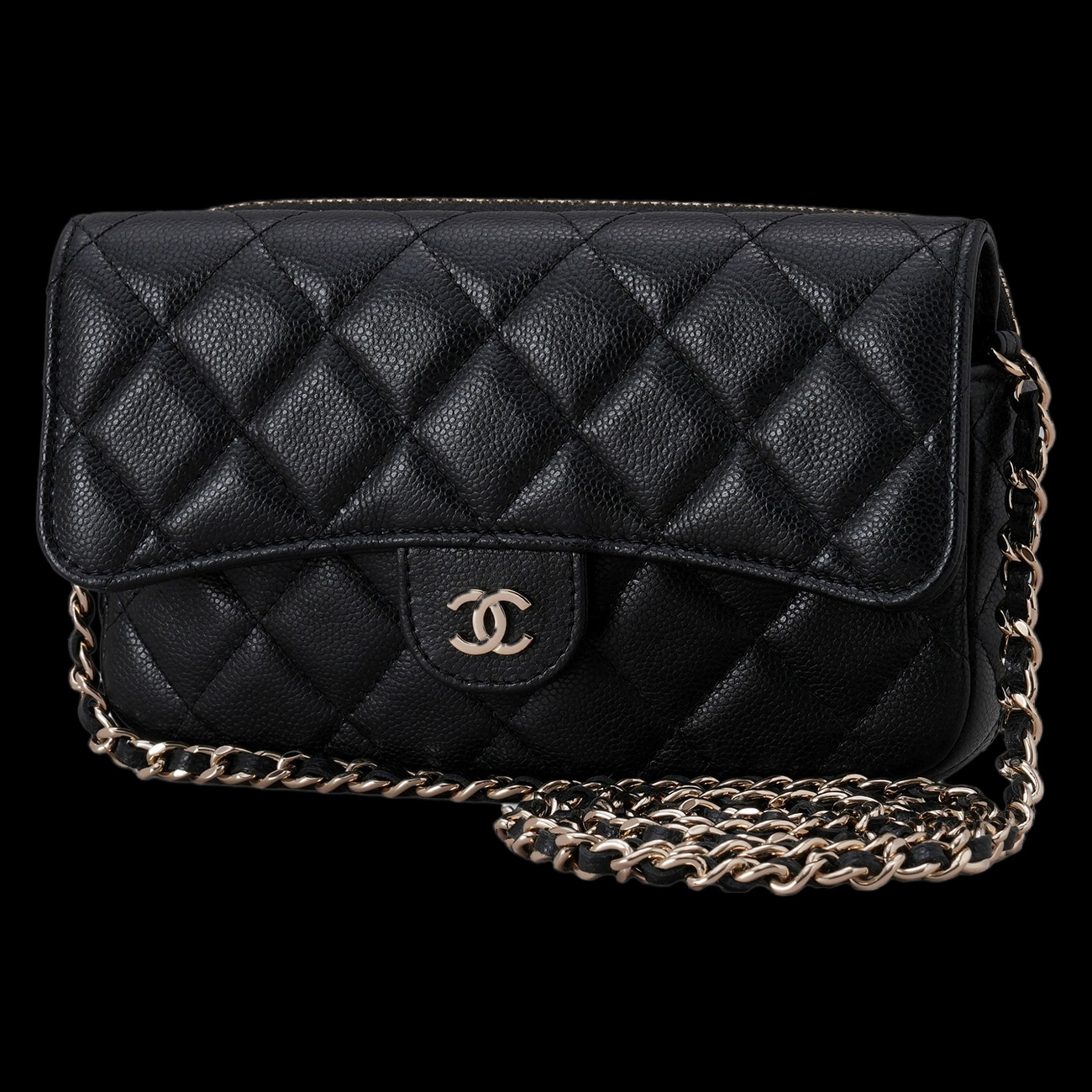 CHANEL(USED)샤넬 AP2096 클래식 더블 폰홀더 플랩 체인 WOC