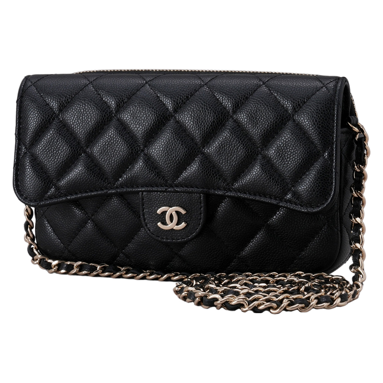 CHANEL(USED)샤넬 AP2096 클래식 더블 폰홀더 플랩 체인 WOC
