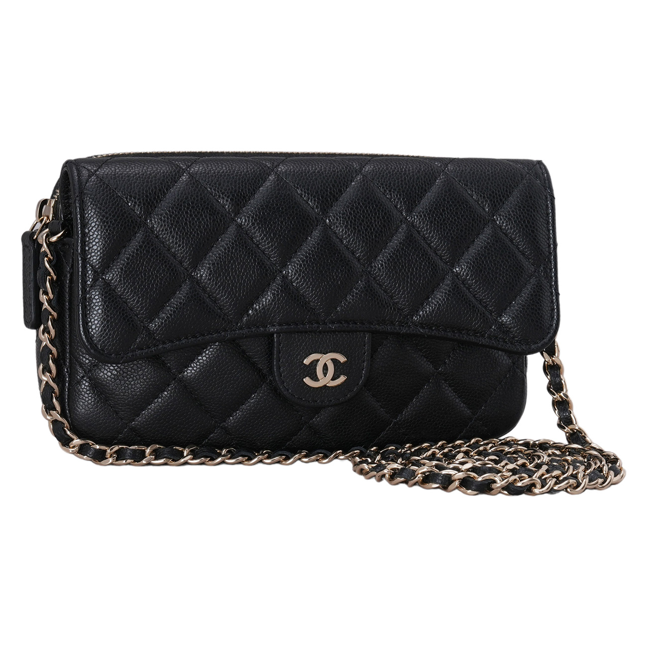 CHANEL(USED)샤넬 AP2096 클래식 더블 폰홀더 플랩 체인 WOC