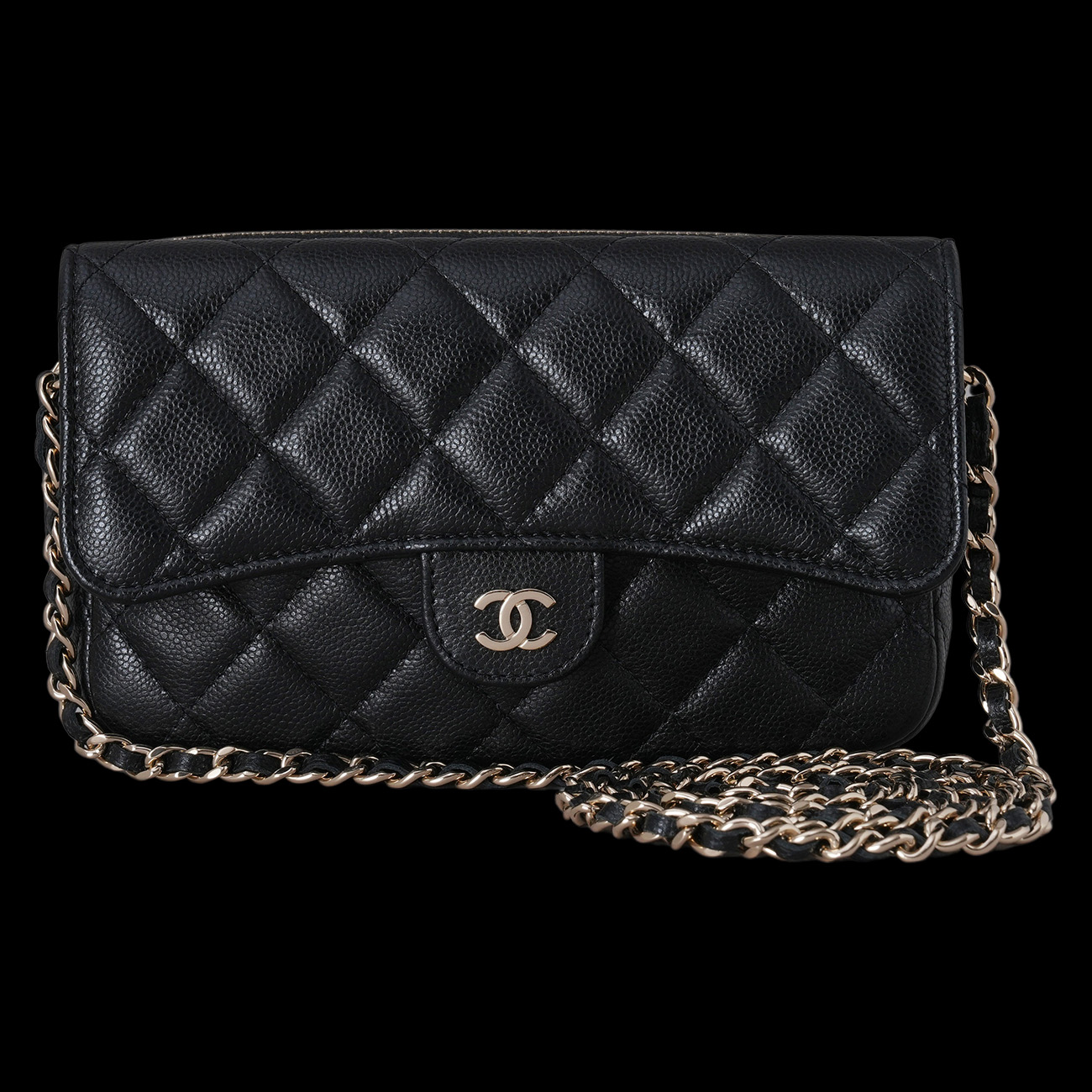 CHANEL(USED)샤넬 AP2096 클래식 더블 폰홀더 플랩 체인 WOC