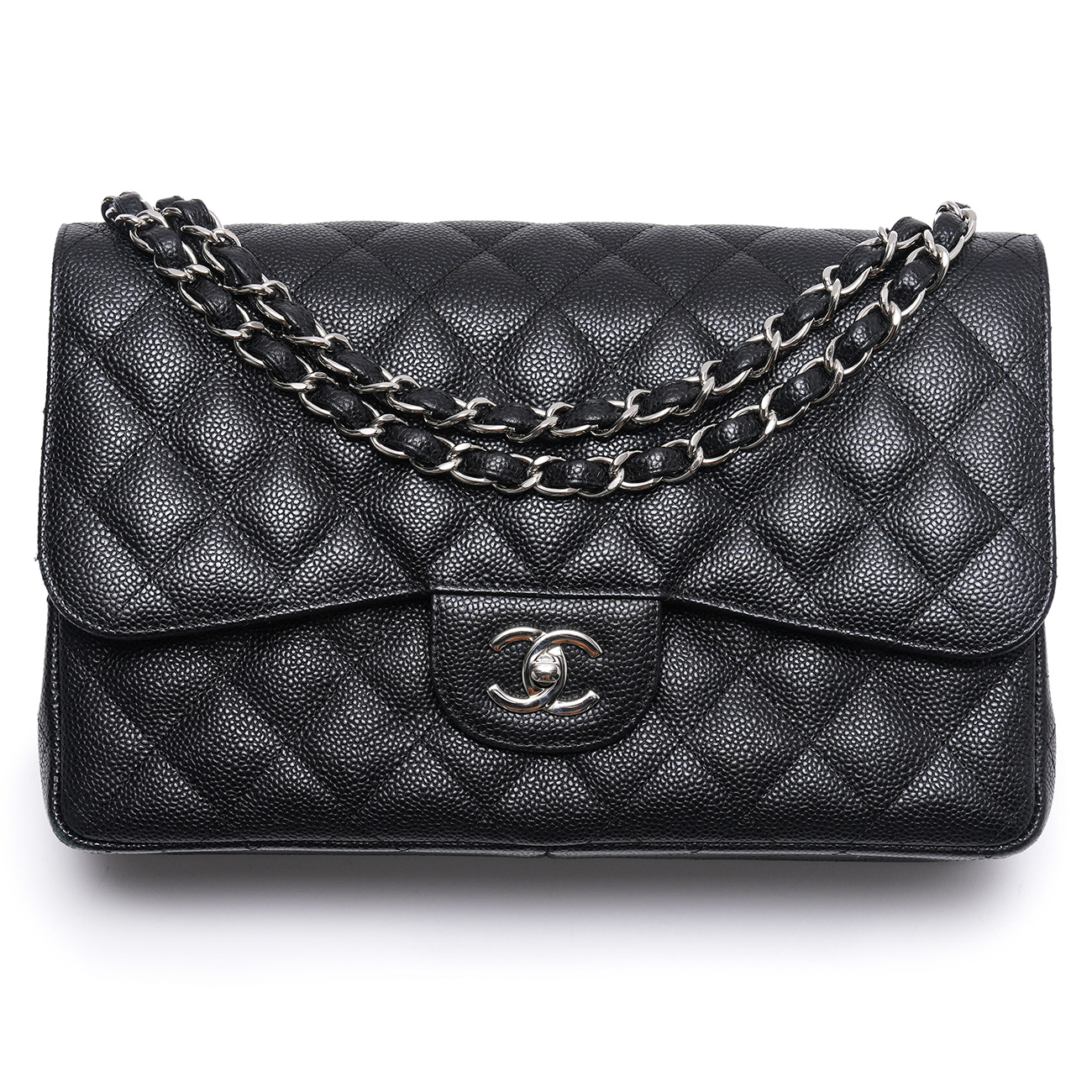 CHANEL(USED)샤넬 클래식 캐비어 라지 플랩백