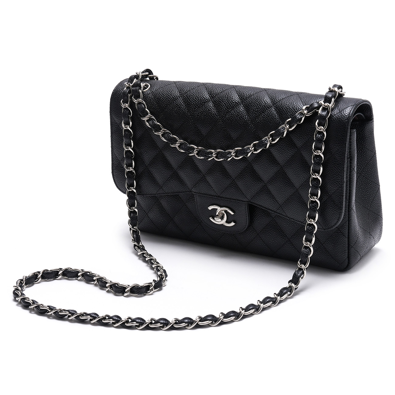 CHANEL(USED)샤넬 클래식 캐비어 라지 플랩백