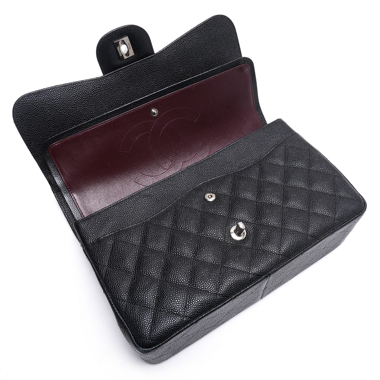 CHANEL(USED)샤넬 클래식 캐비어 라지 플랩백