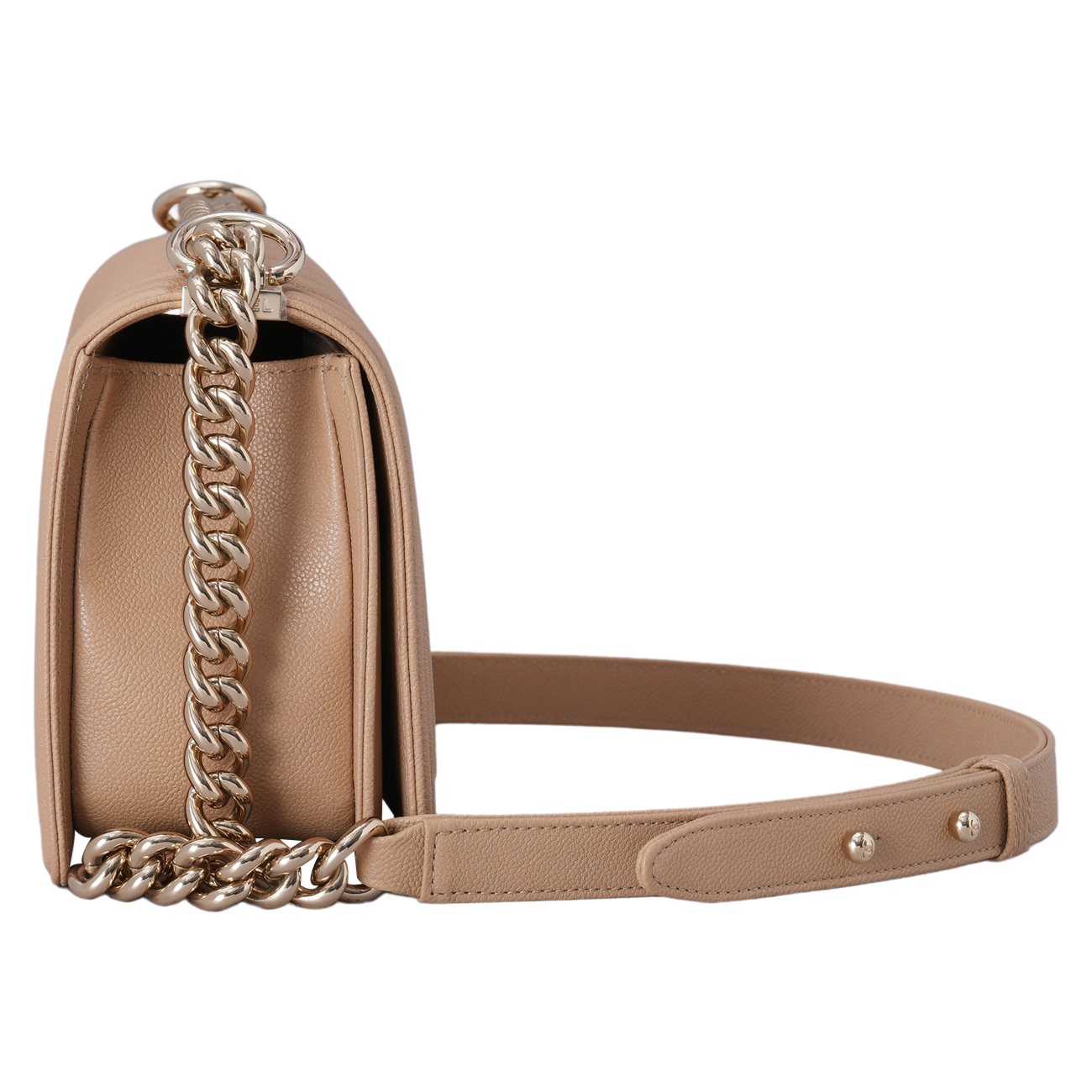 CHANEL(USED)샤넬 캐비어 쉐브론 보이샤넬 미듐 플랩백
