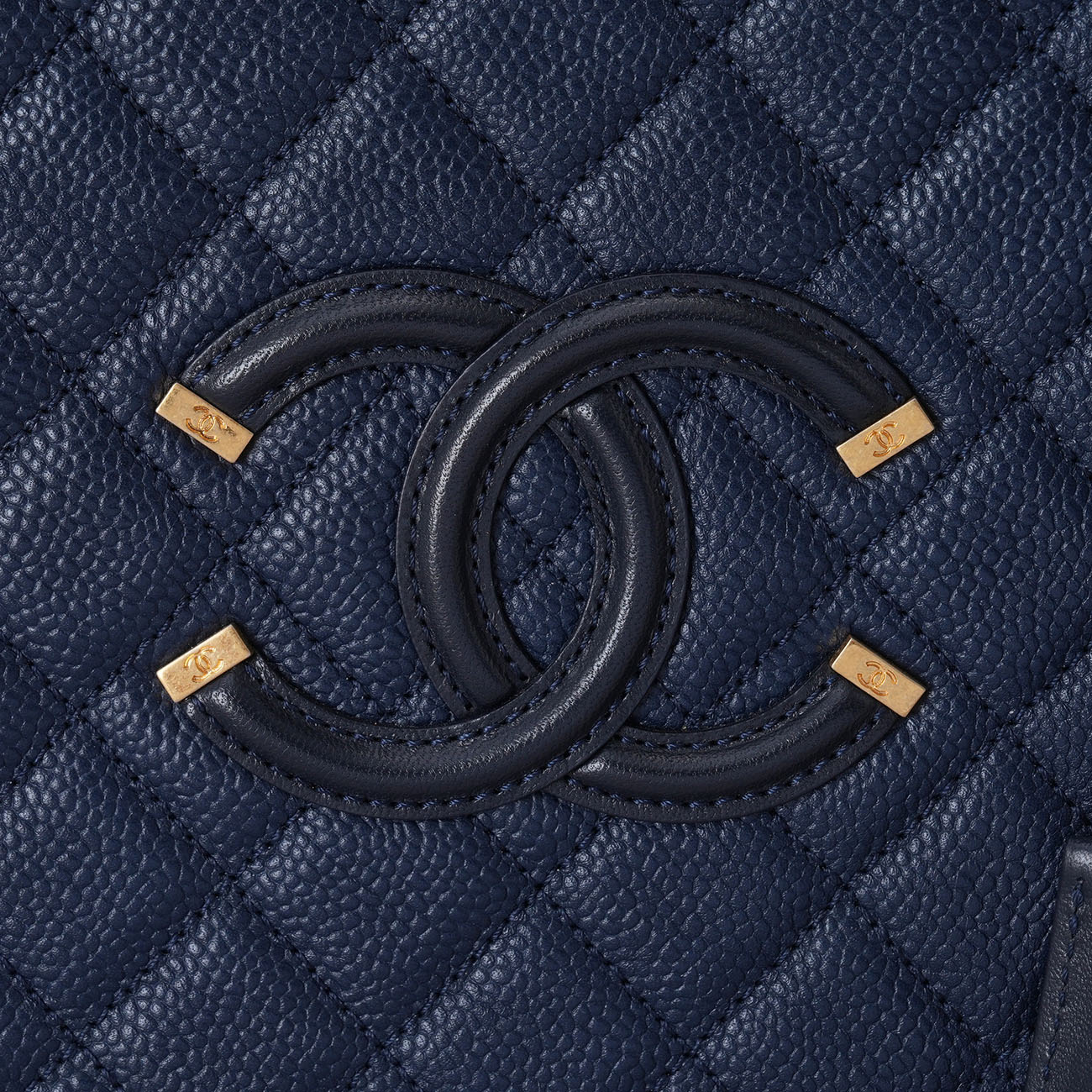 CHANEL(USED)샤넬 캐비어 코스메틱 토트 겸 숄더백