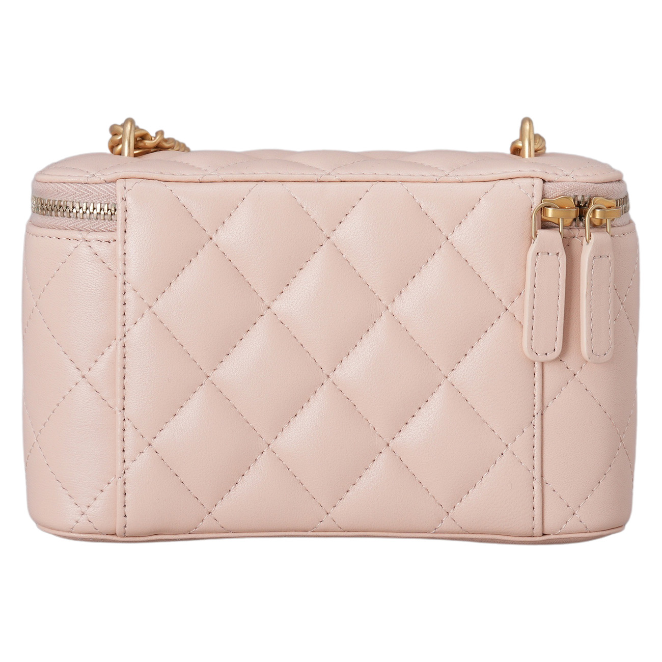 CHANEL(USED)샤넬 카멜리아 골든볼 직사각 베니티 체인백