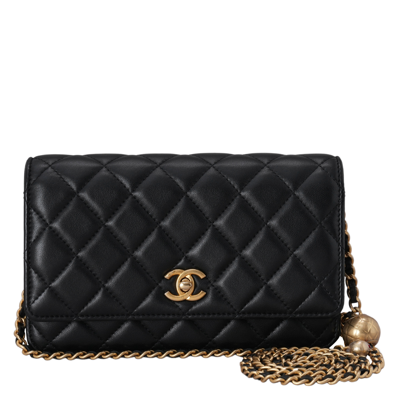 CHANEL(USED)샤넬 램스킨 골든볼 WOC