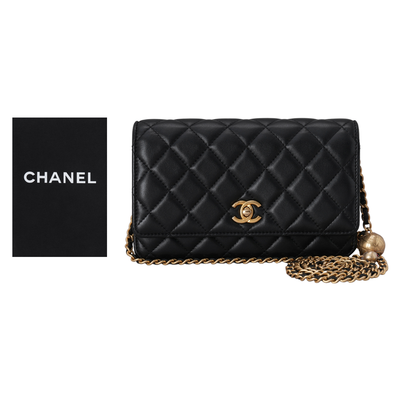 CHANEL(USED)샤넬 램스킨 골든볼 WOC
