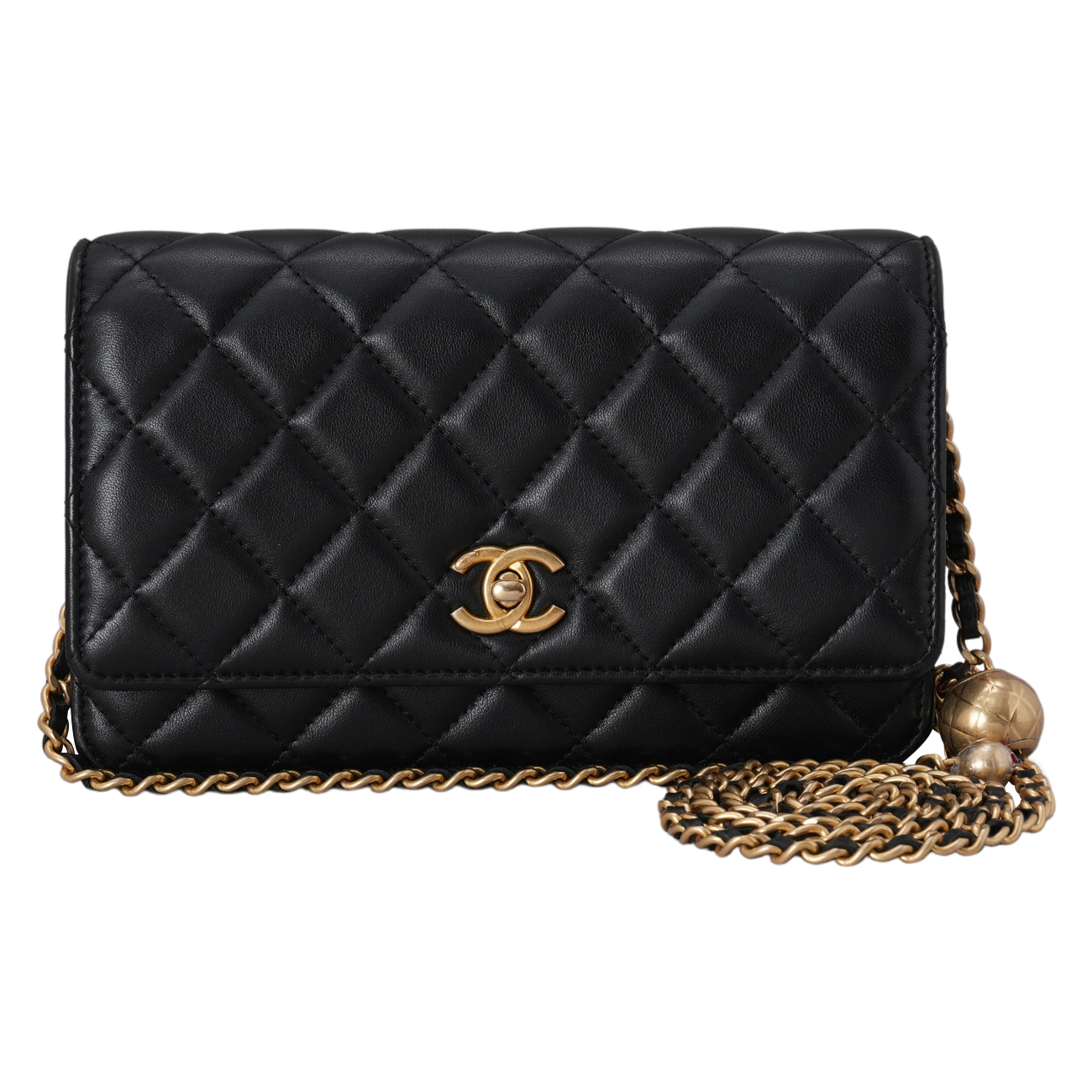 CHANEL(USED)샤넬 램스킨 골든볼 WOC