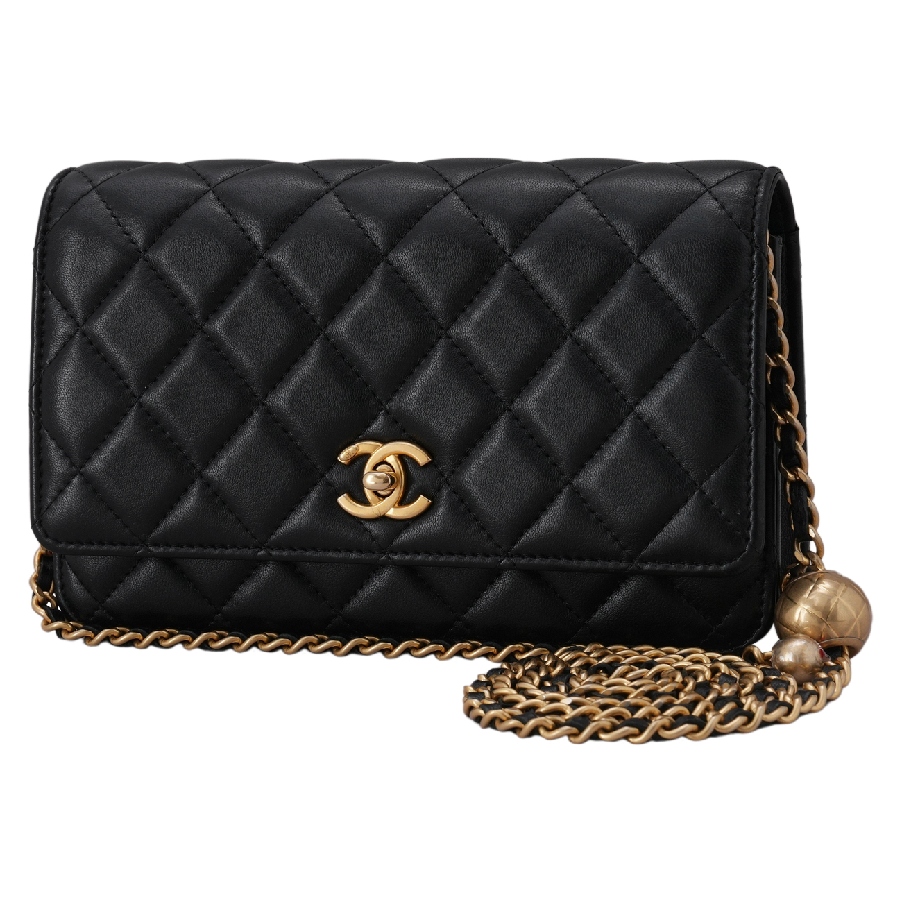 CHANEL(USED)샤넬 램스킨 골든볼 WOC