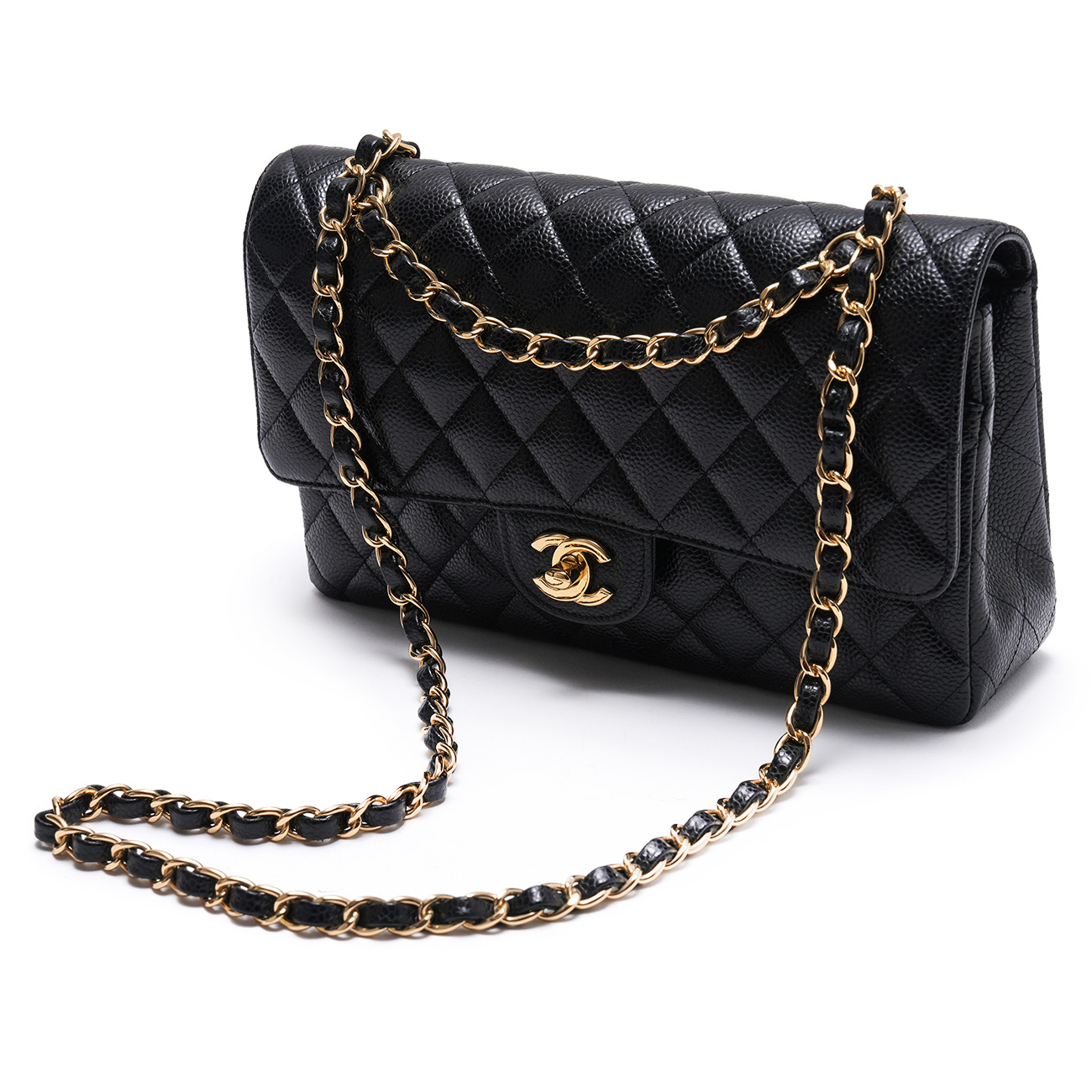 CHANEL(USED)샤넬 캐비어 클래식 미듐 플랩백