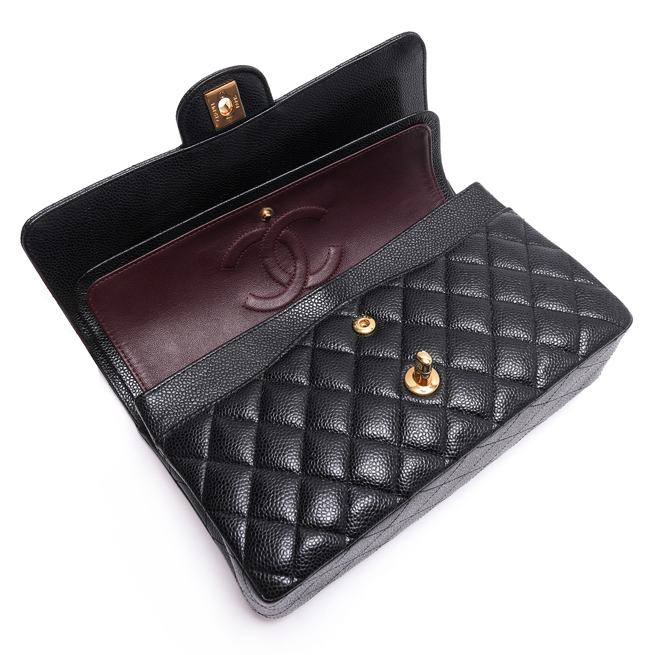 CHANEL(USED)샤넬 캐비어 클래식 미듐 플랩백