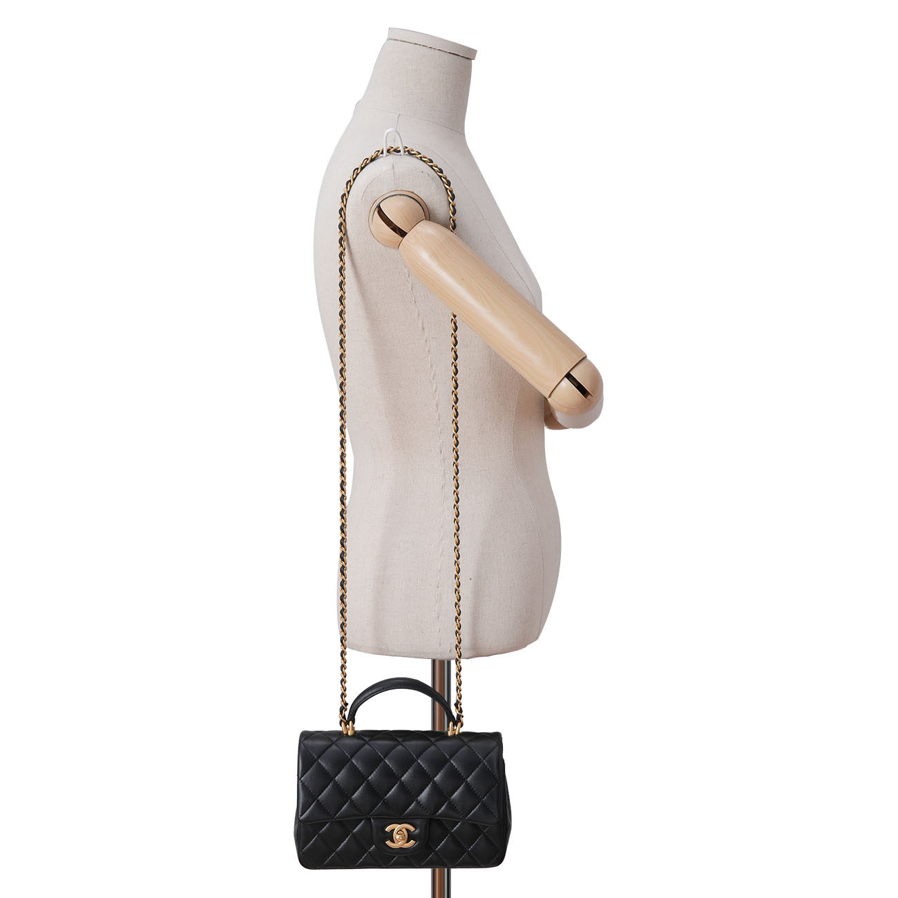 CHANEL(USED)샤넬 클래식 뉴미니 탑핸들백