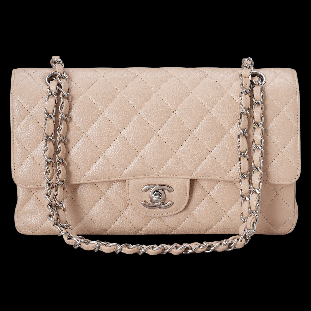 CHANEL(USED)샤넬 캐비어 클래식 미듐 플랩백