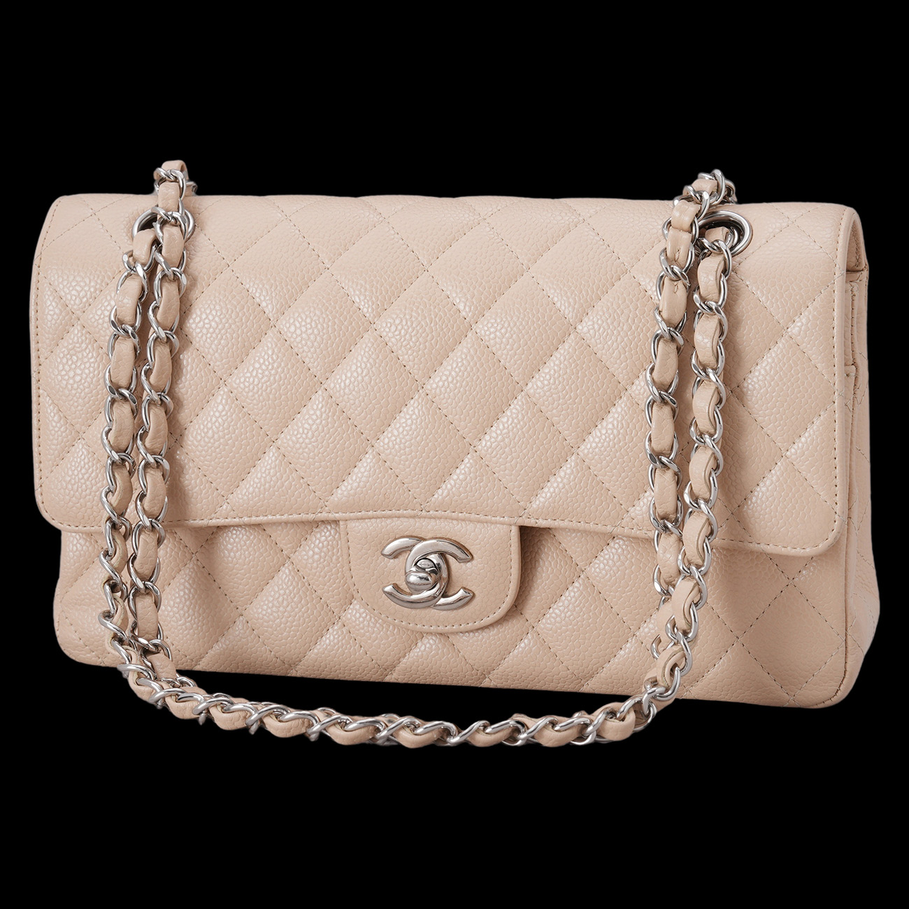 CHANEL(USED)샤넬 캐비어 클래식 미듐 플랩백