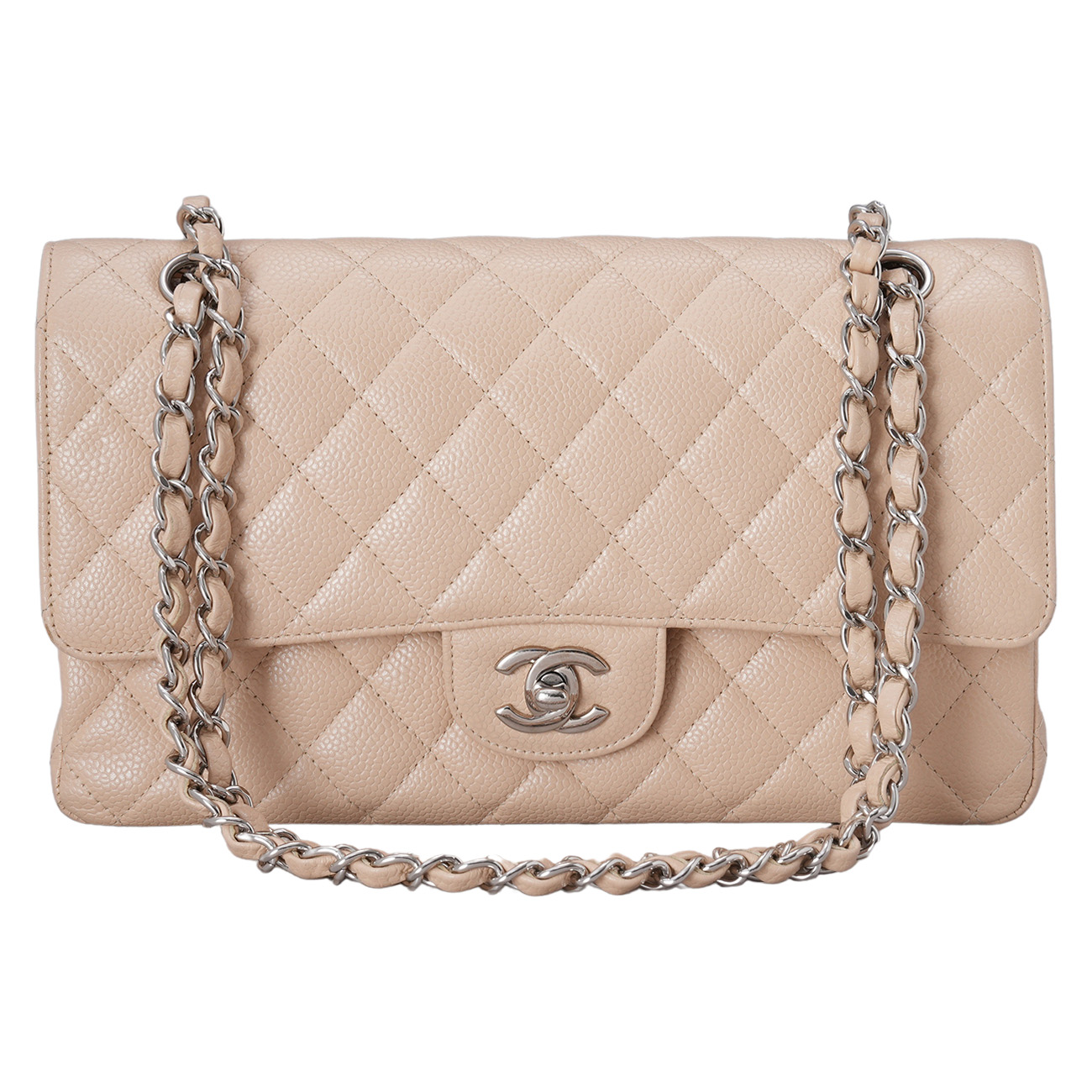 CHANEL(USED)샤넬 캐비어 클래식 미듐 플랩백
