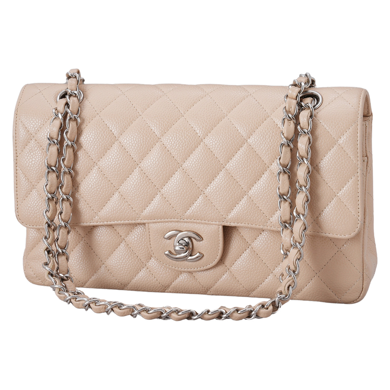 CHANEL(USED)샤넬 캐비어 클래식 미듐 플랩백