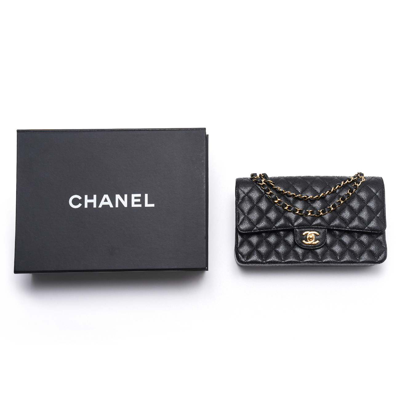 CHANEL(USED)샤넬 캐비어 클래식 미듐 플랩백