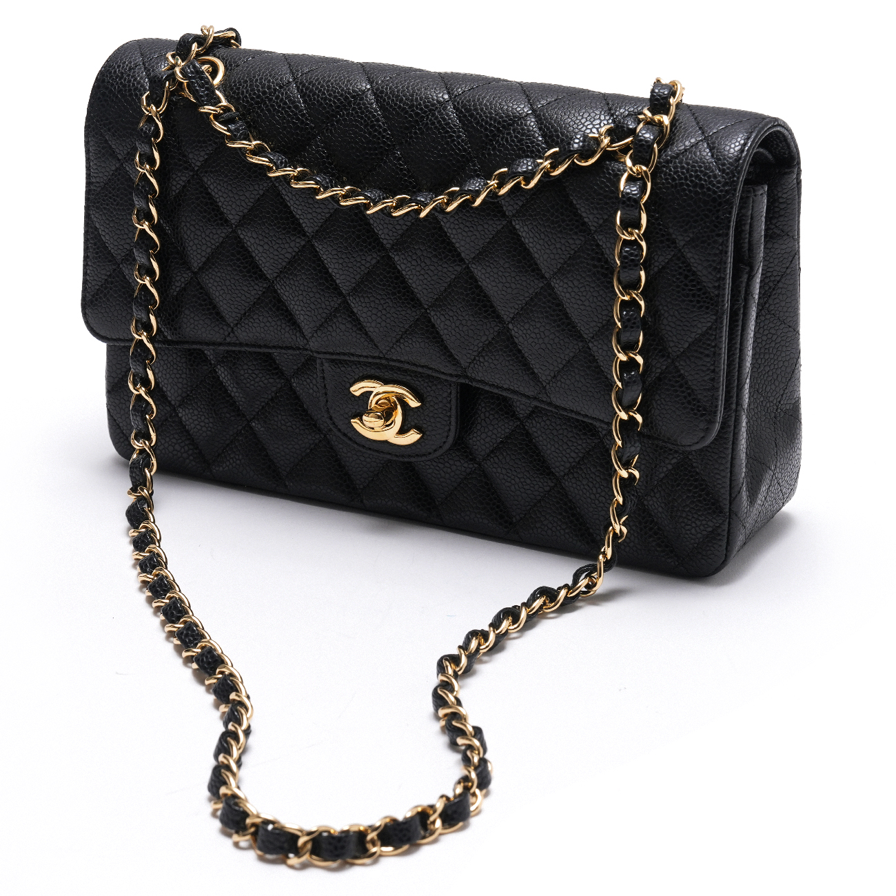 CHANEL(USED)샤넬 캐비어 클래식 미듐 플랩백