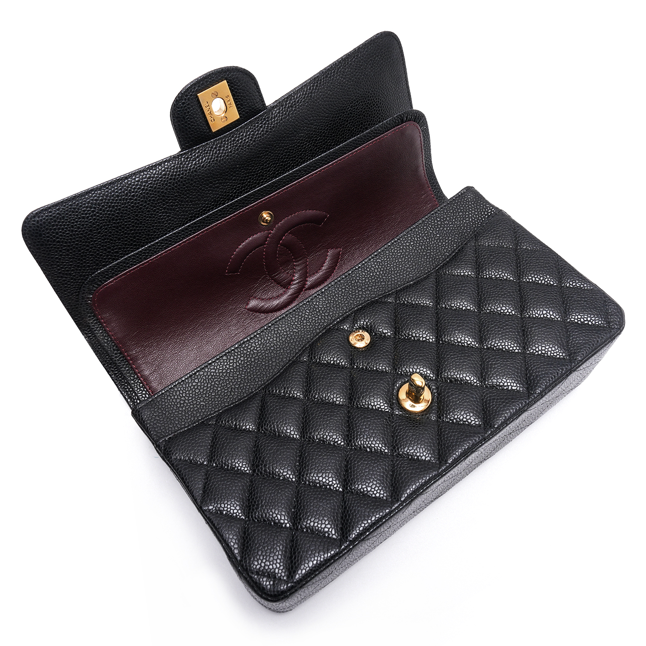 CHANEL(USED)샤넬 캐비어 클래식 미듐 플랩백