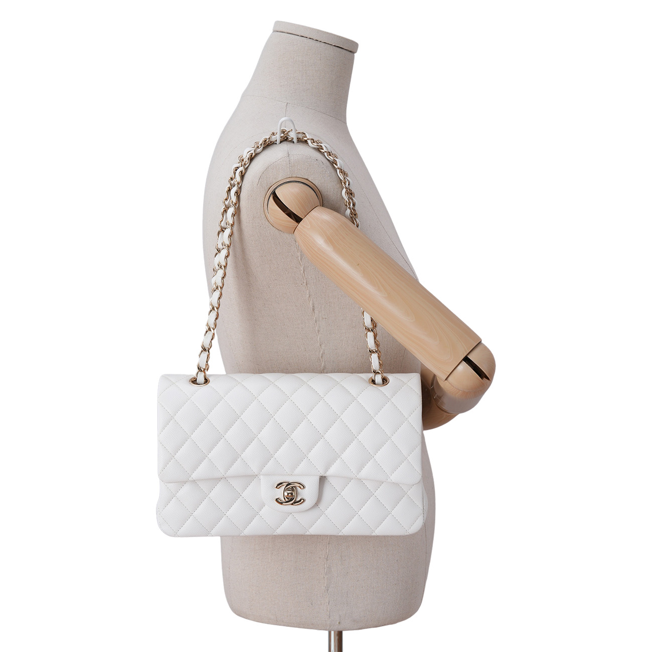 CHANEL(USED)샤넬 캐비어 클래식 미듐 플랩백