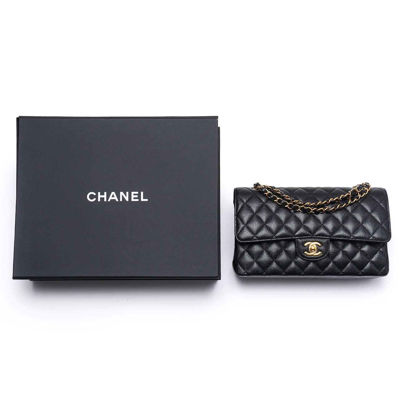 CHANEL(USED)샤넬 캐비어 클래식 미듐 플랩백