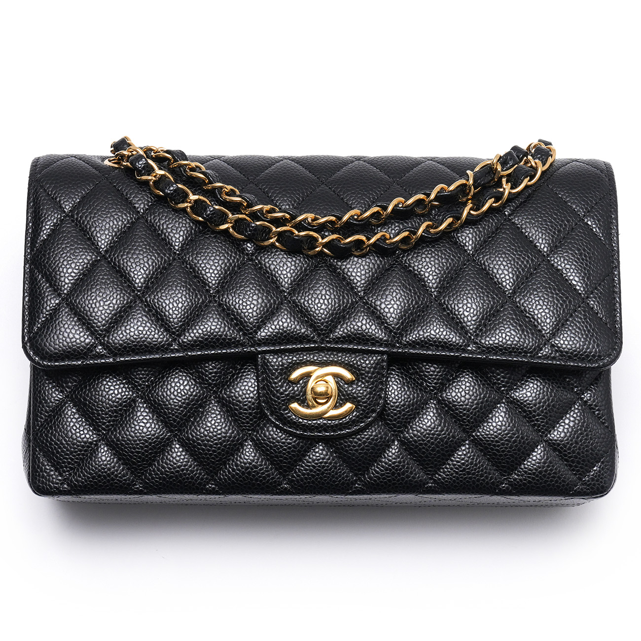 CHANEL(USED)샤넬 캐비어 클래식 미듐 플랩백