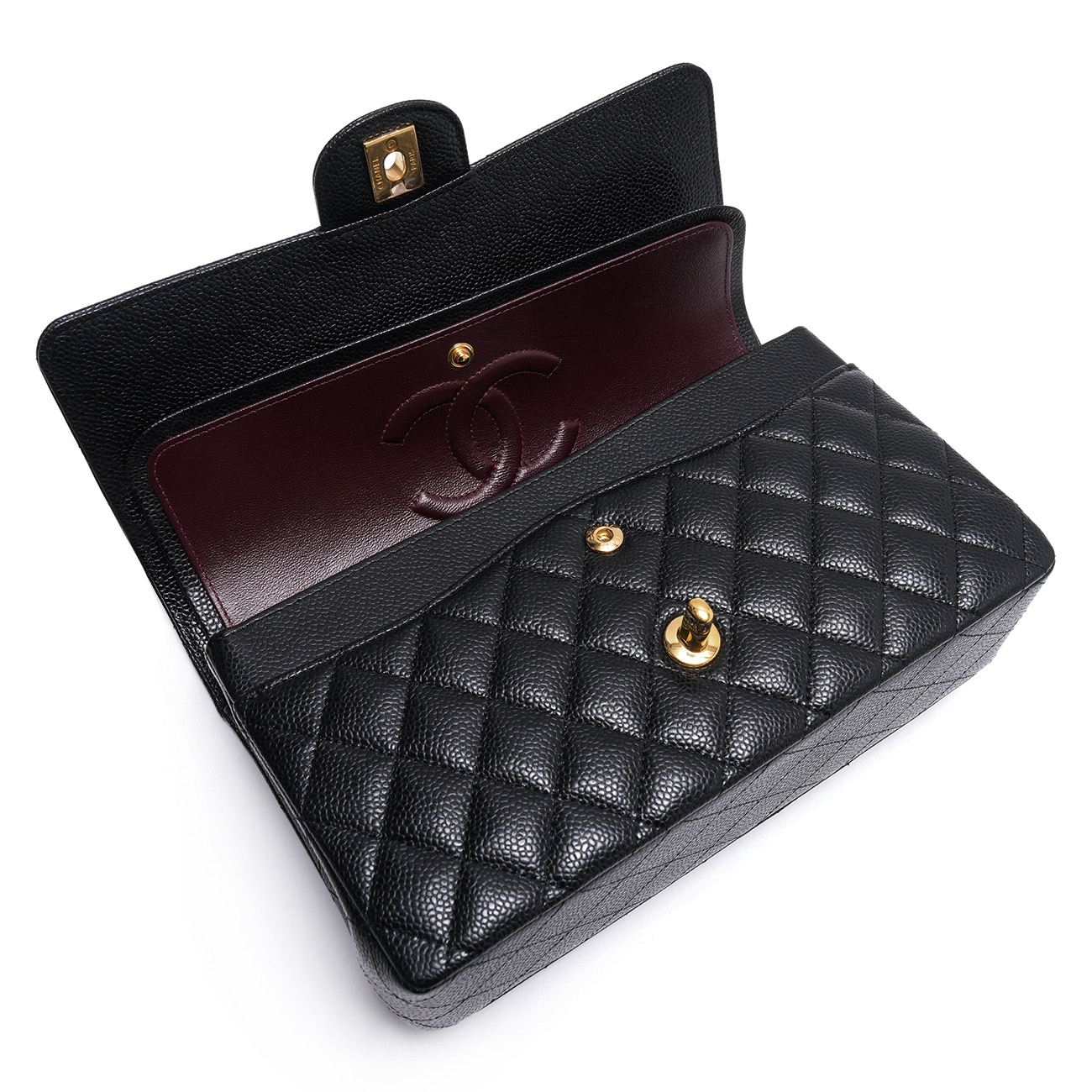 CHANEL(USED)샤넬 캐비어 클래식 미듐 플랩백