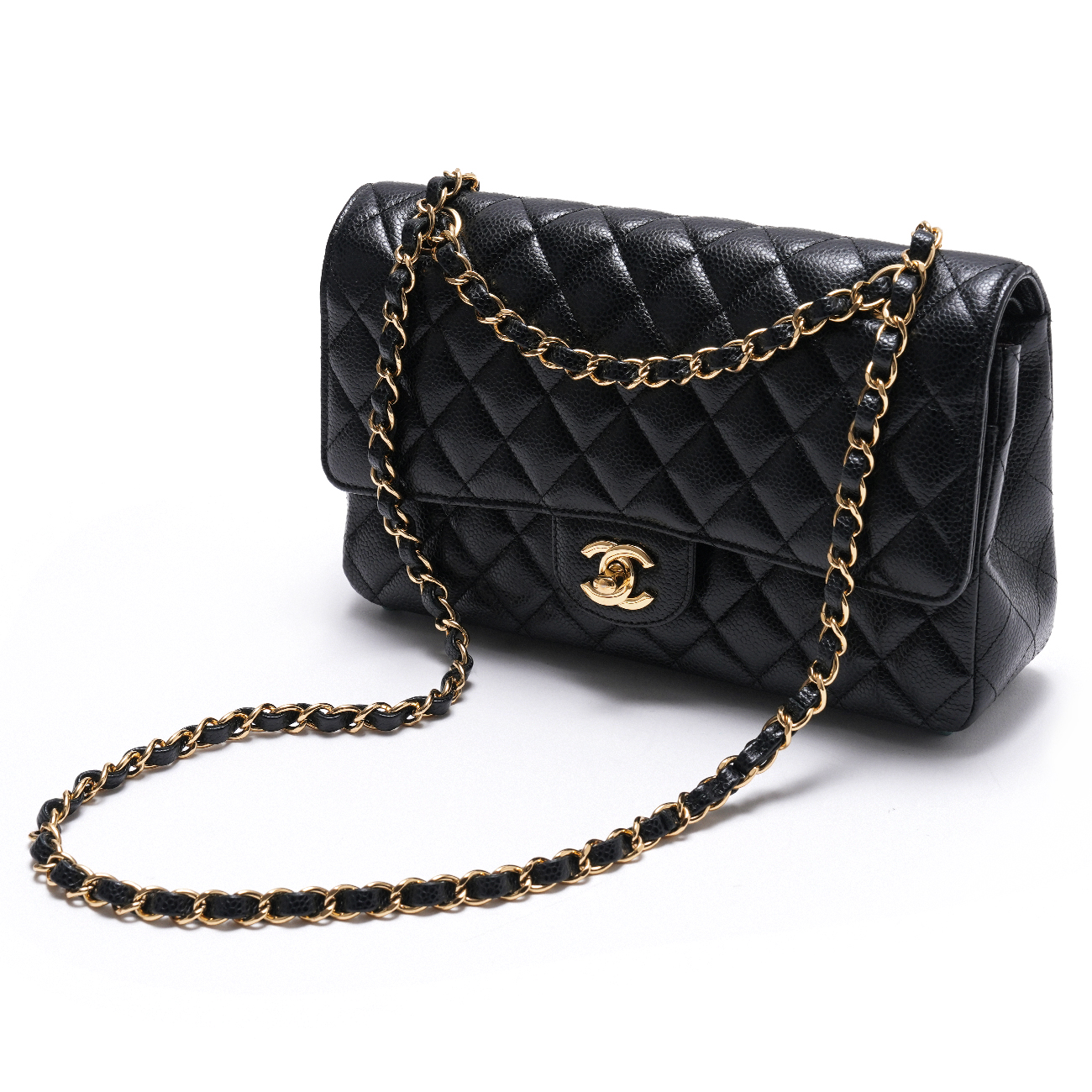 CHANEL(USED)샤넬 캐비어 클래식 미듐 플랩백