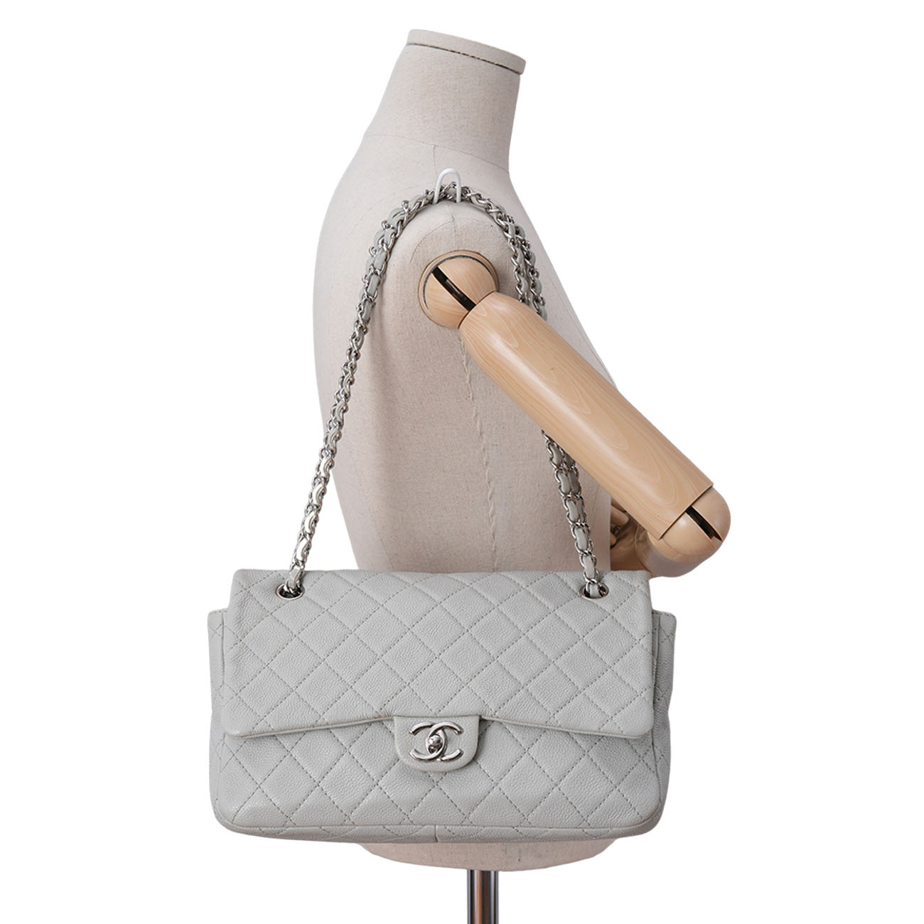 CHANEL(USED)샤넬 시즌 캐비어 체인 플랩백