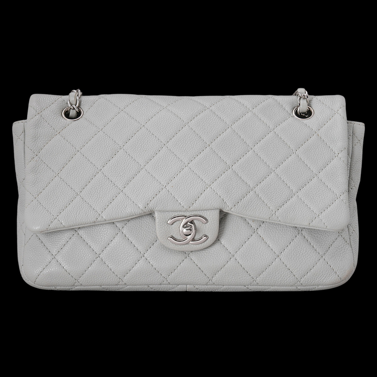 CHANEL(USED)샤넬 시즌 캐비어 체인 플랩백