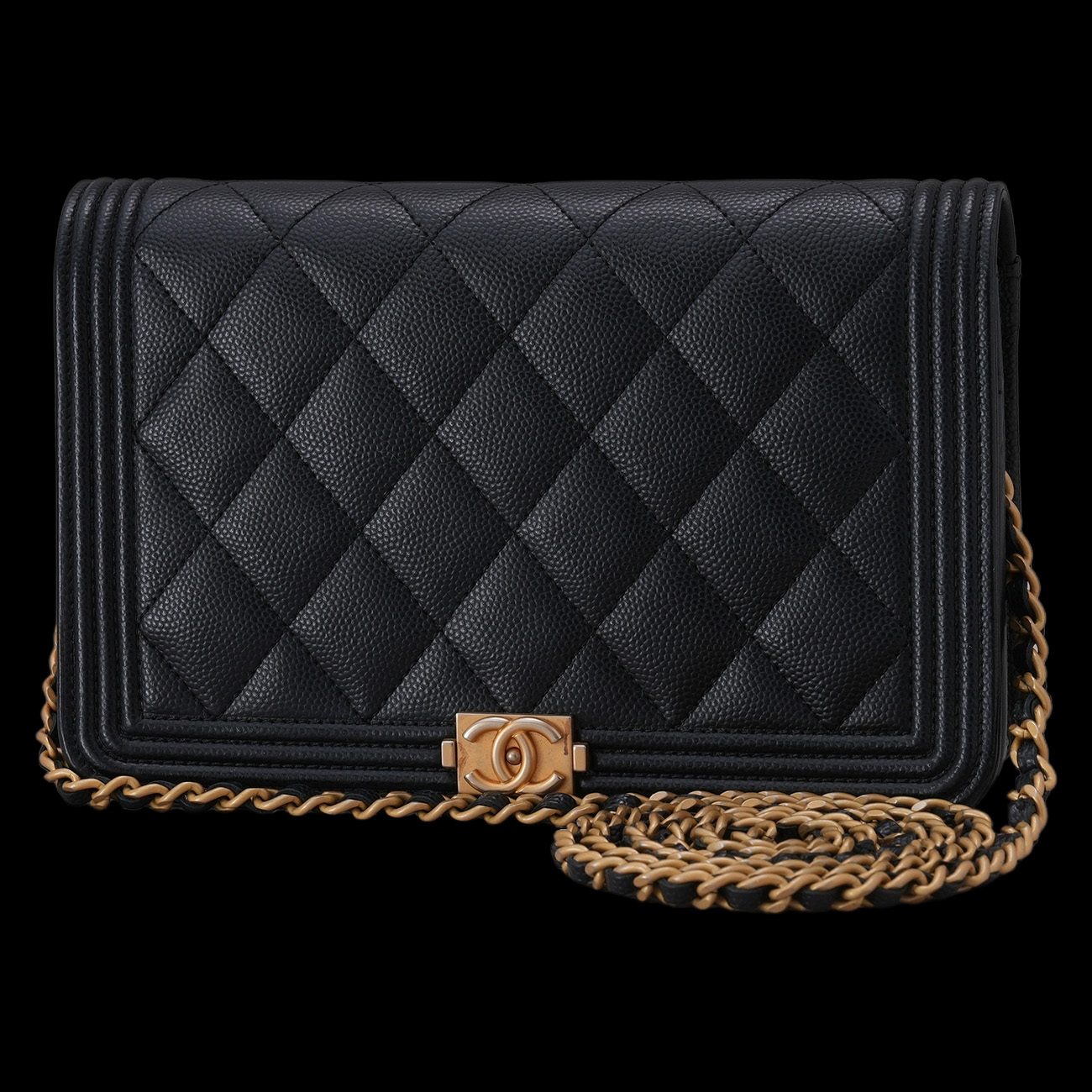 CHANEL(USED)샤넬 캐비어 보이샤넬 WOC