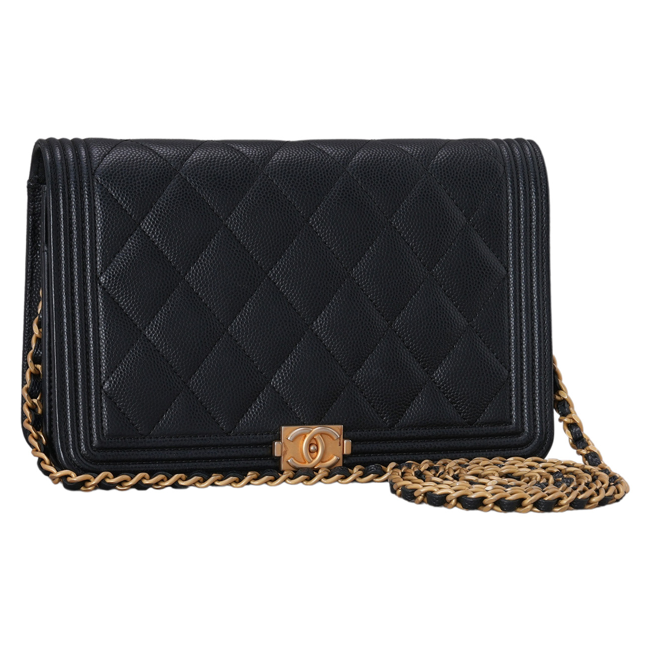 CHANEL(USED)샤넬 캐비어 보이샤넬 WOC