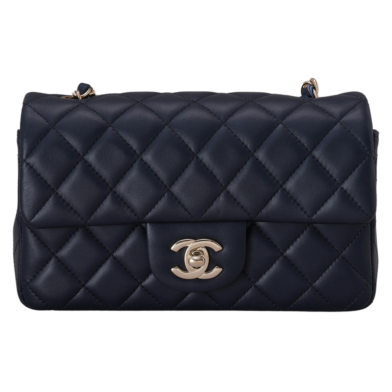 CHANEL(USED)샤넬 램스킨 클래식 뉴미니 크로스백