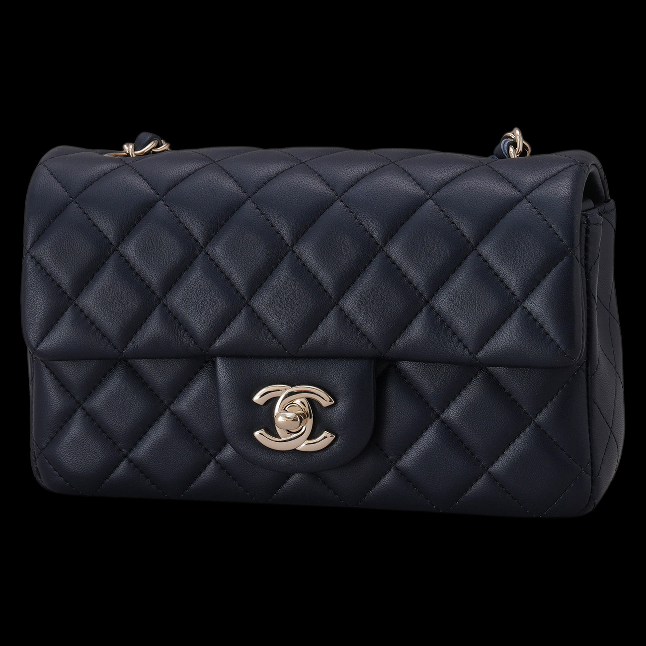 CHANEL(USED)샤넬 램스킨 클래식 뉴미니 크로스백