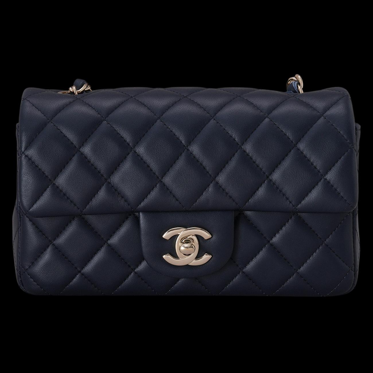 CHANEL(USED)샤넬 램스킨 클래식 뉴미니 크로스백