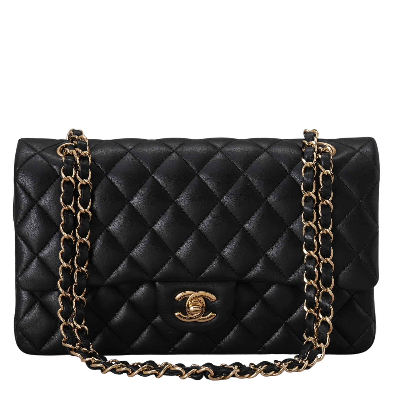 CHANEL(USED)샤넬 램스킨 클래식 미듐 플랩백