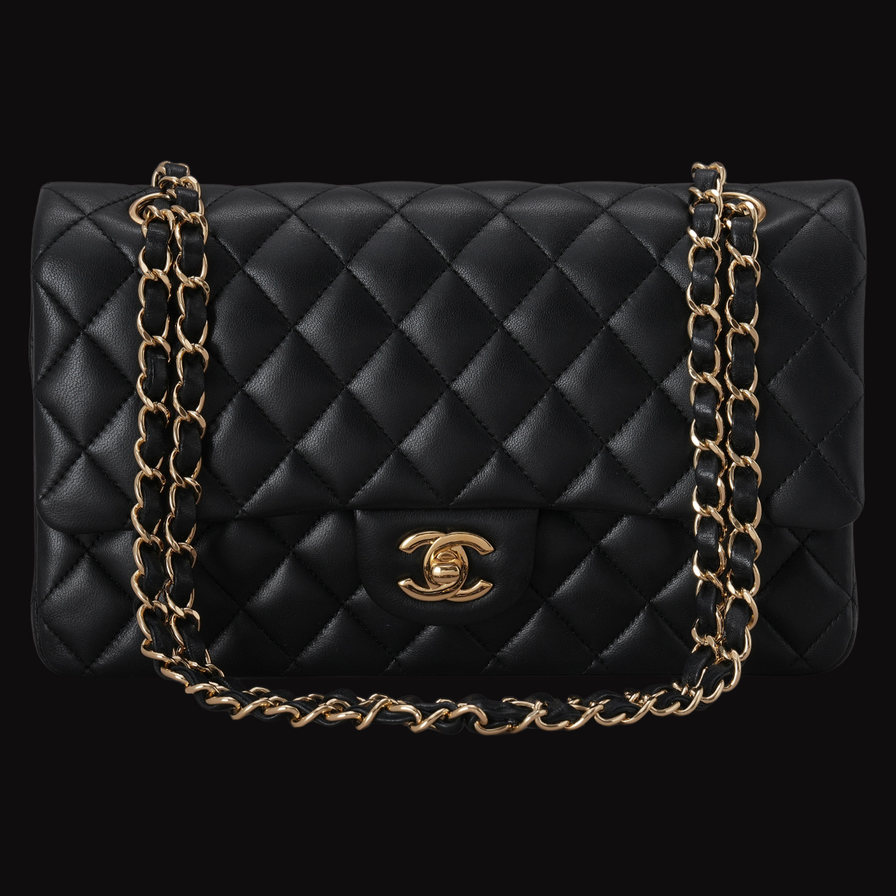 CHANEL(USED)샤넬 램스킨 클래식 미듐 플랩백